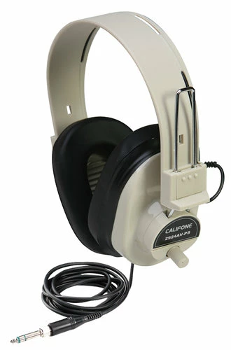 Califone 2924AVPS Stereo Headphones, Beige 3 Califone 2924AVPS Stereo Headphones, Beige