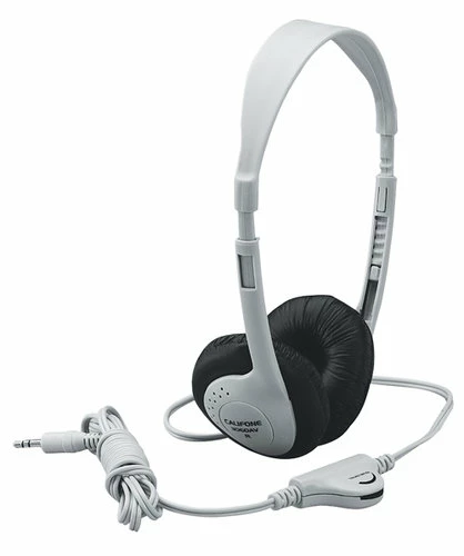 Califone 3060AV Lightweight Headphones, Beige (Gray Shown) 3 Califone 3060AV Lightweight Headphones, Beige (Gray Shown)