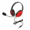 Califone 2800-RDT Red Listening First Stereo Headset With To Go Plug -AKG Shop 280401