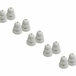 Etymotic Research ER38-18 Large Gray 3-Flange Replacement Eartips, 5 Pairs