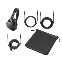 Audio-Technica ATH-M60X M-Series Professional Closed Back Monitor Headphones, Black -AKG Shop 329176