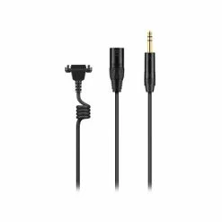 Sennheiser CABLE-II-X3K1-GOLD Aramid Reinforced, Straight Copper Cable With Coiled Segment For Sennheiser HMD/HME Headsets, XLR-3 Connector And 6.3mm (1/4") Gold Plated Jack Plug, 2m
