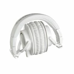 Audio-Technica ATH-M50XWH M-Series Professional Closed Back Headphones, Detachable Cable, White -AKG Shop 371964