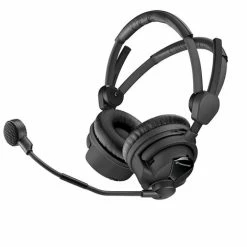 Sennheiser HMD26-II-600 Dual-Ear Boomset With 600 Ohm Stereo Impedance And Hypercardioid Dynamic Mic, No Cable